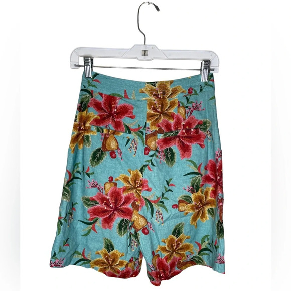 Farm Rio Anthropologie Melanie Bermuda Floral Print Shorts Size XS - Picture 5 of 13